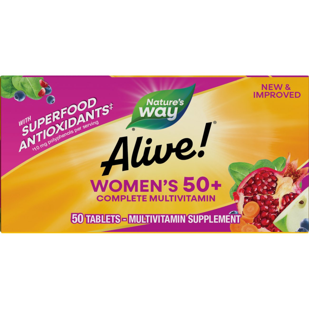 Nature's Way Alive! Women's 50+ Complete Daily Multivitamin Tablets