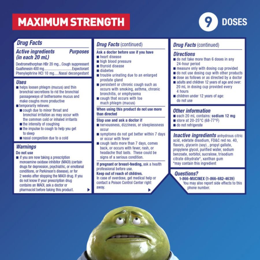 Mucinex Fast-Max Severe Congestion and Cough Liquid