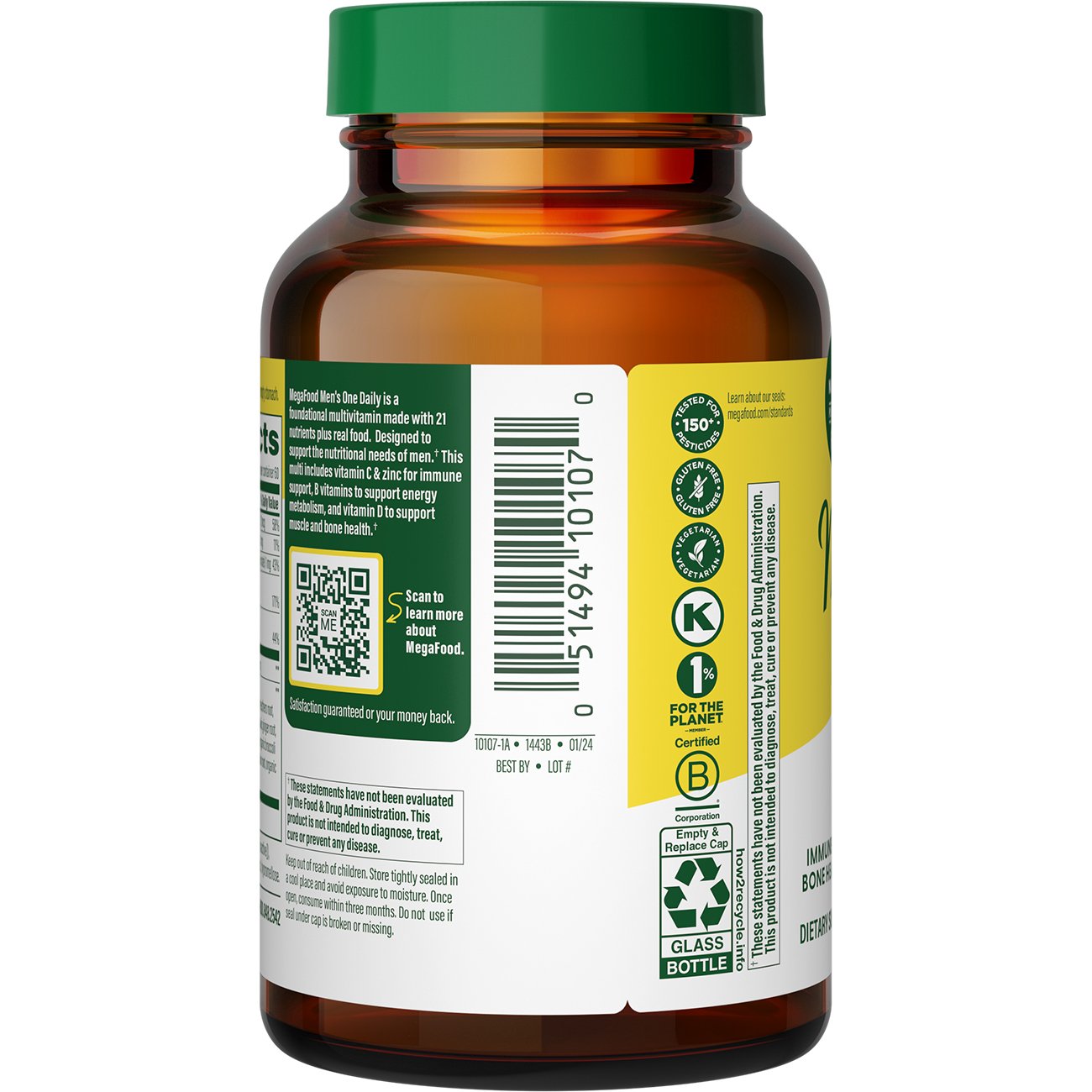MegaFood Mens One Daily Multivitamin