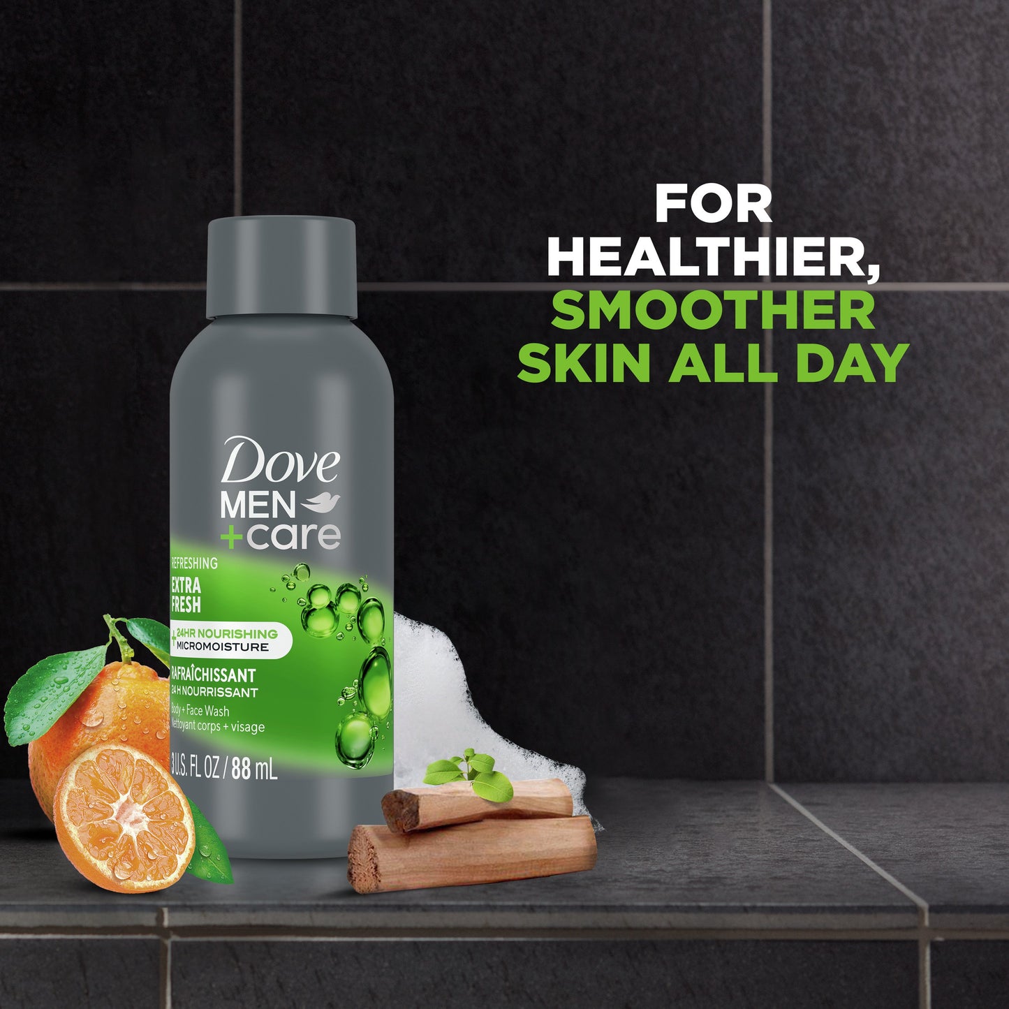 Dove Men+Care Travel Size Body Wash - Extra Fresh