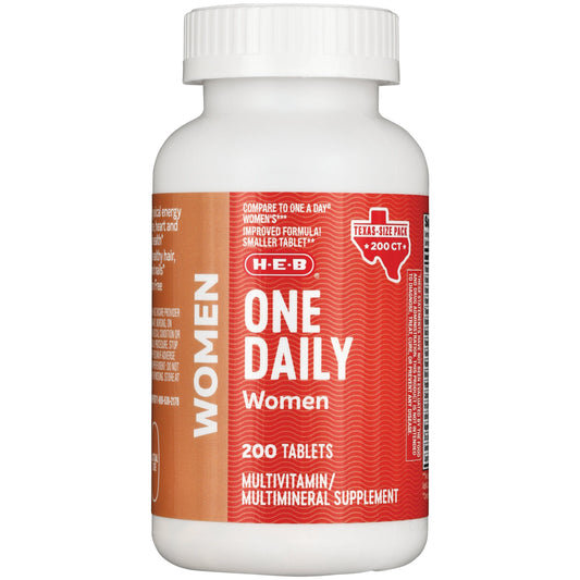 H-E-B Women's One Daily Multivitamin & Multimineral Tablets - Texas Size Pack