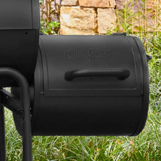 Char-Griller Portable Charcoal Grill & Side Fire Box