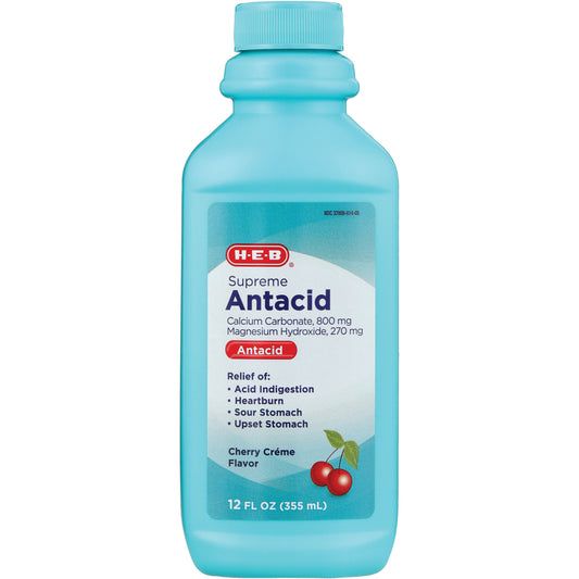 H-E-B Antacid Supreme Cherry Flavor