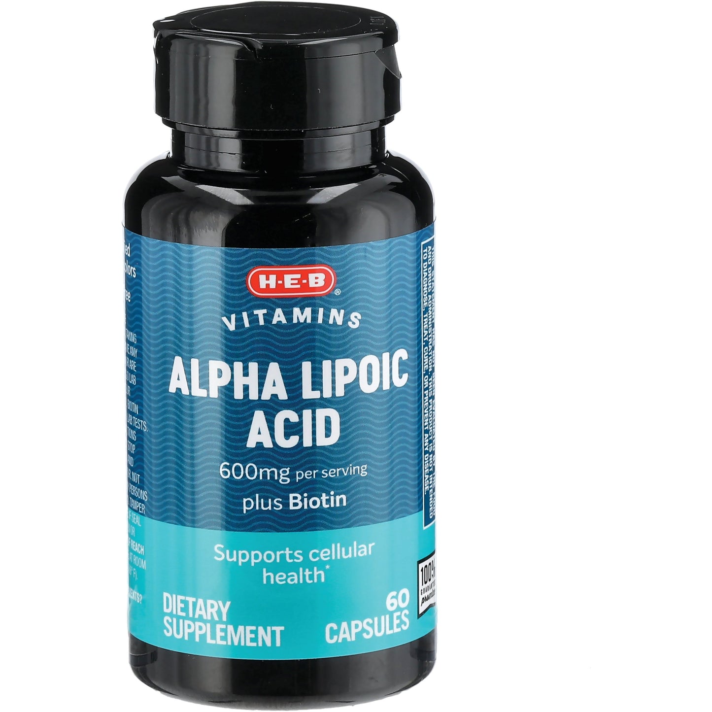 H-E-B Vitamins 600 mg Alpha Lipoic Acid Plus Biotin Capsules