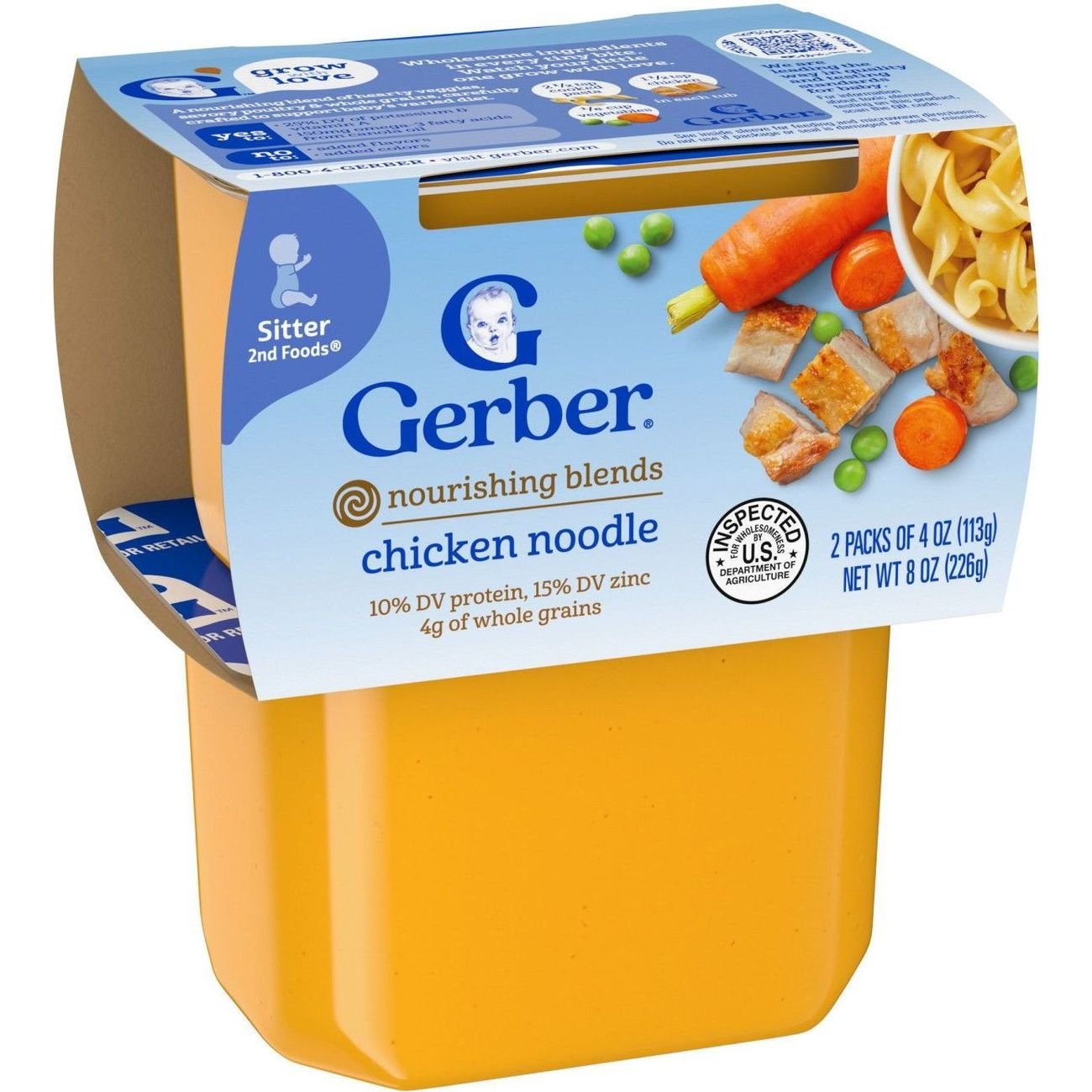 Gerber Mealtime for Baby Powerblend 2nd Foods - Chicken Noodle