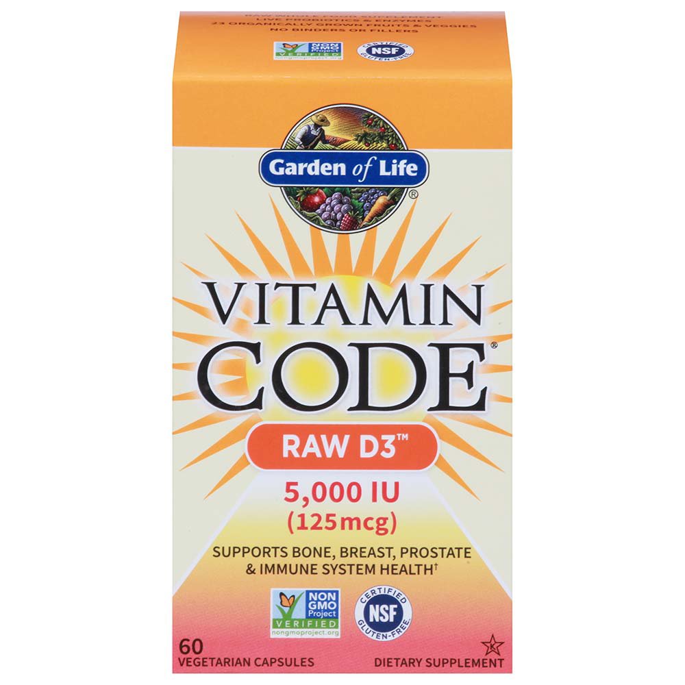 Garden of Life Vitamin Code Raw D3 125mcg Capsules