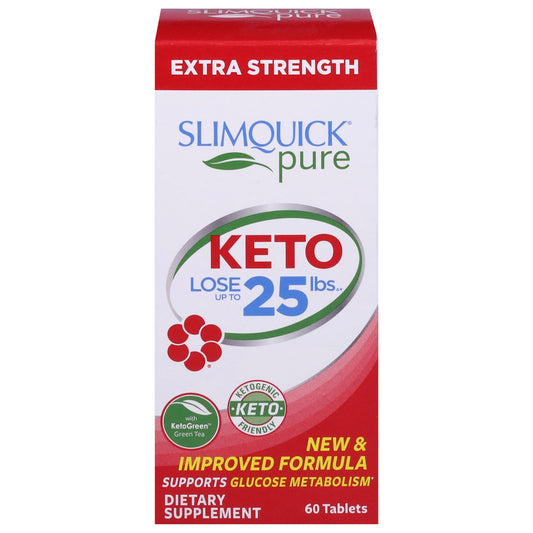 SLIMQUICK Pure Extra Strength Keto Dietary Supplement Tablets
