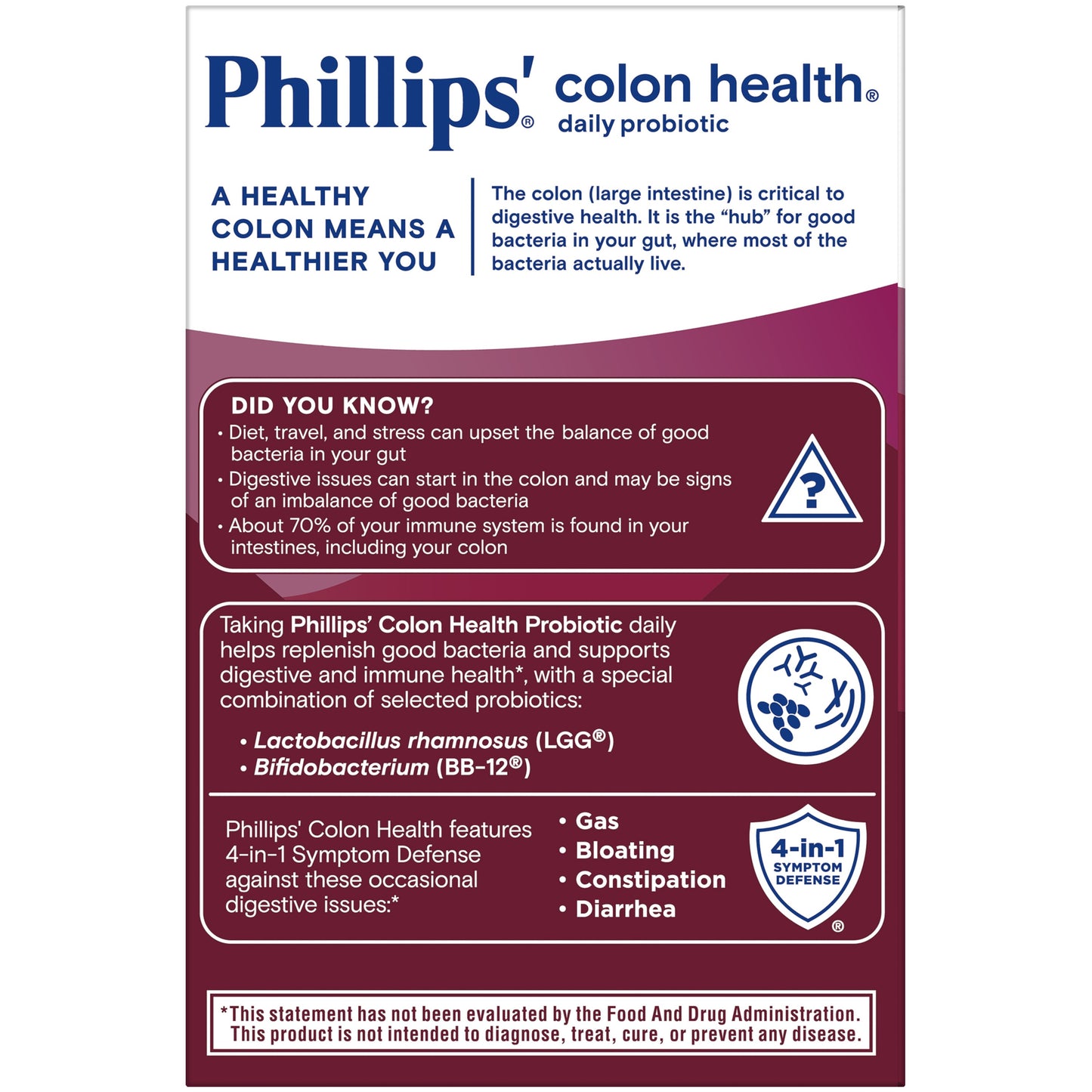Phillips Daily Care Colon Health Probiotic Capsules