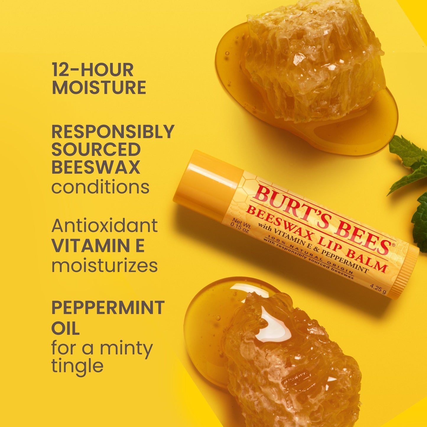Burt's Bees 100% Natural Moisturizing Lip Balm - Original Beeswax