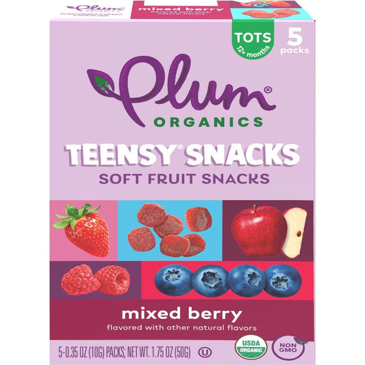 Plum Organics Teensy Soft Fruit Snacks - Berry