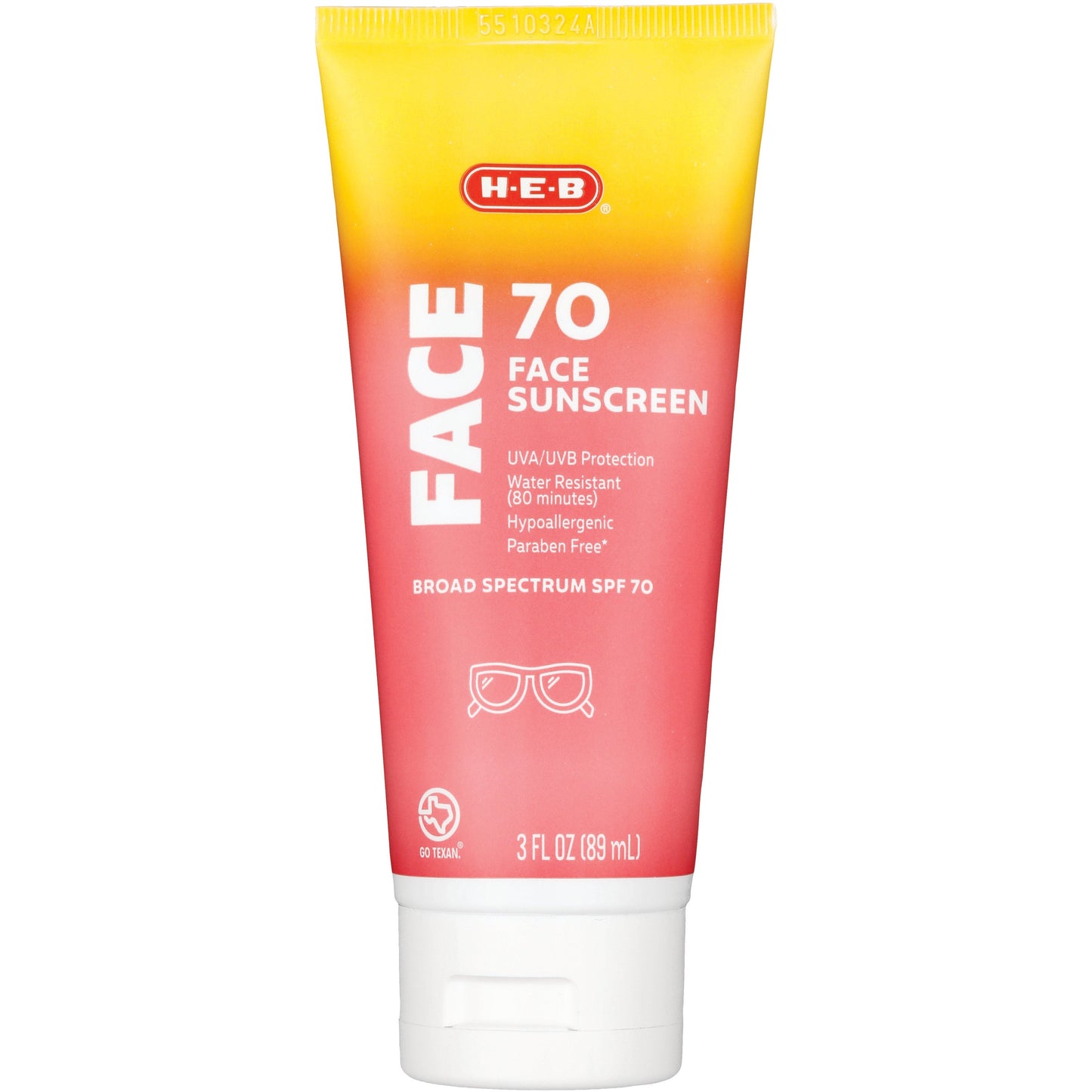 H-E-B Broad Spectrum Sunscreen Face Lotion – SPF 70