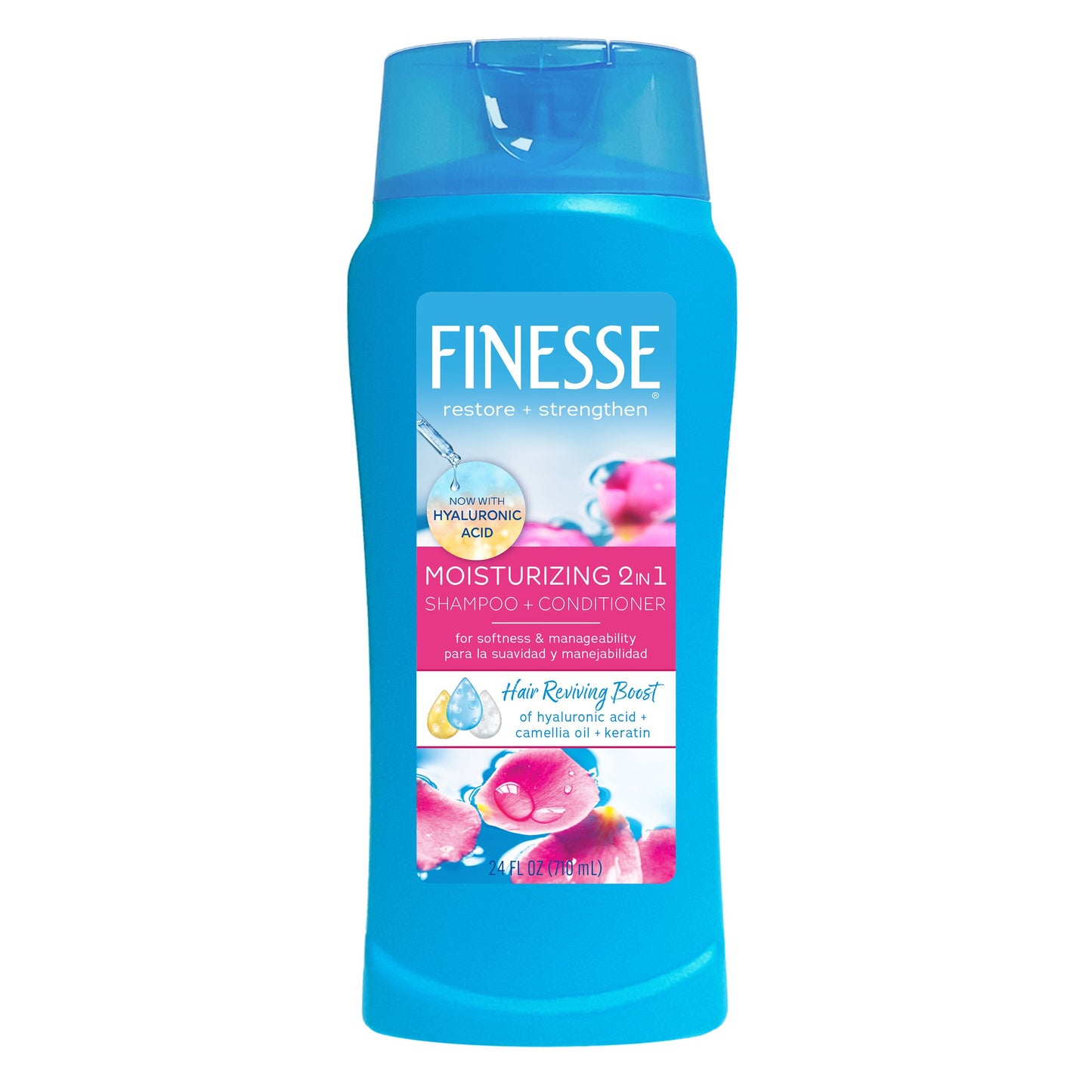 Finesse Restore + Strengthen Moisturizing 2 in 1 Shampoo + Conditioner