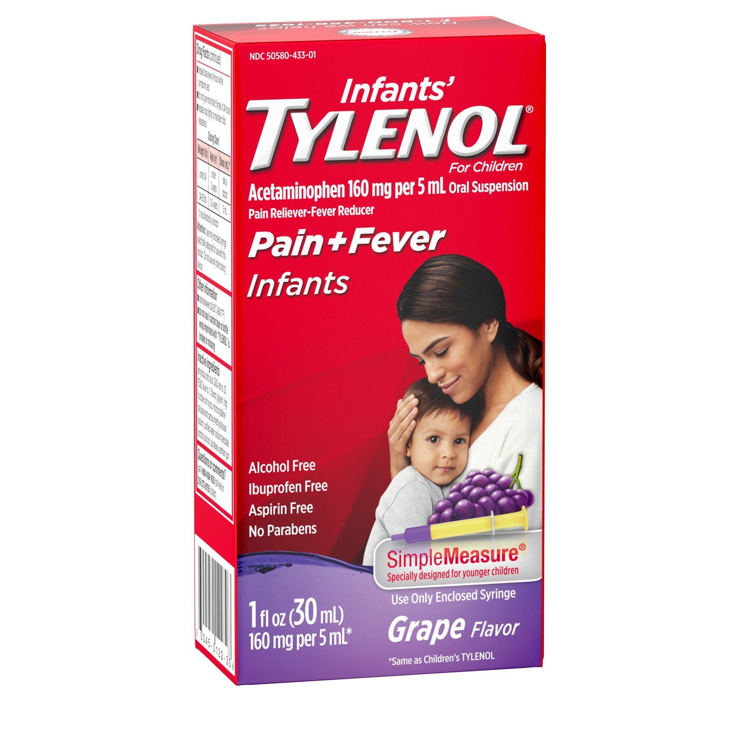 Tylenol Infants' Pain & Fever Relief Oral Suspension - Grape