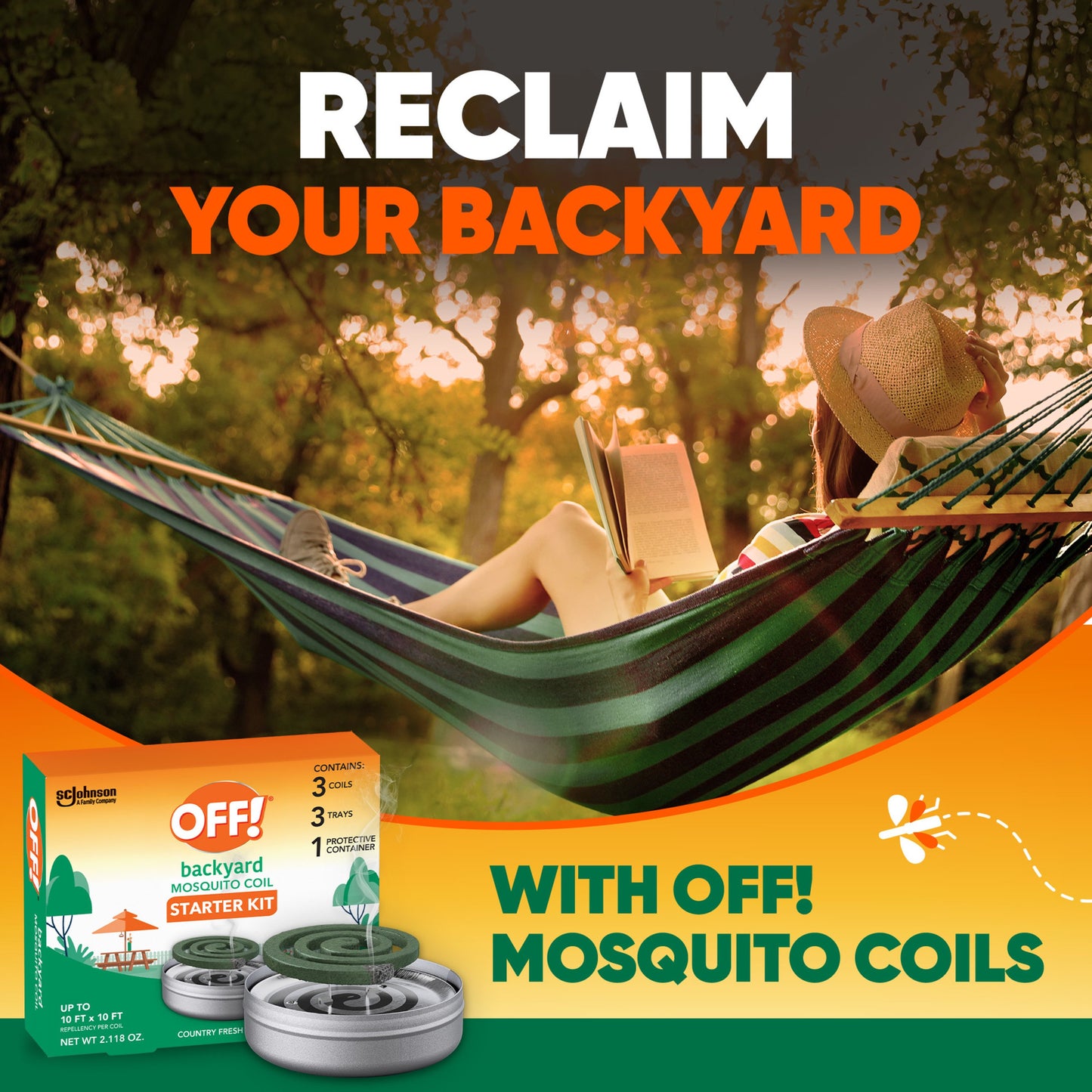 OFF! Backyard Mosquito Repellent Coil - Country Fresh