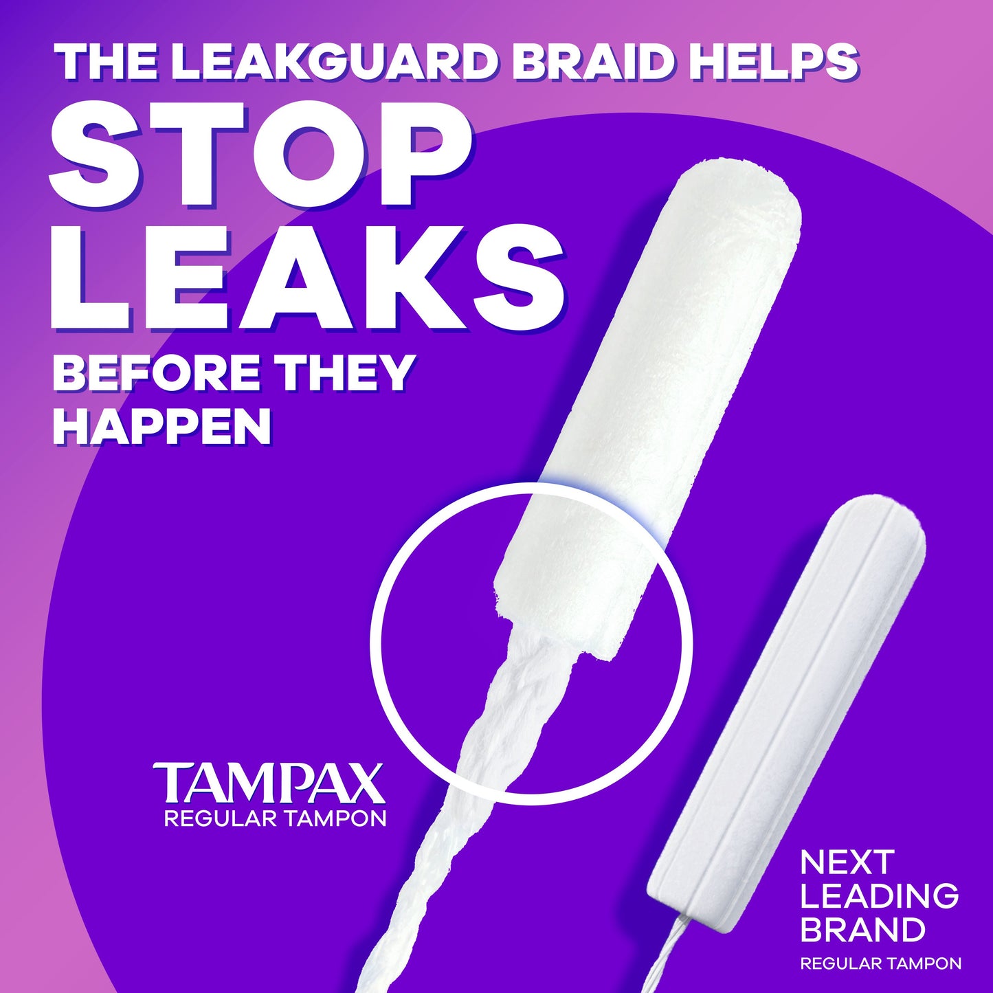 Tampax Radiant Tampons Regular Absorbency, Unscented