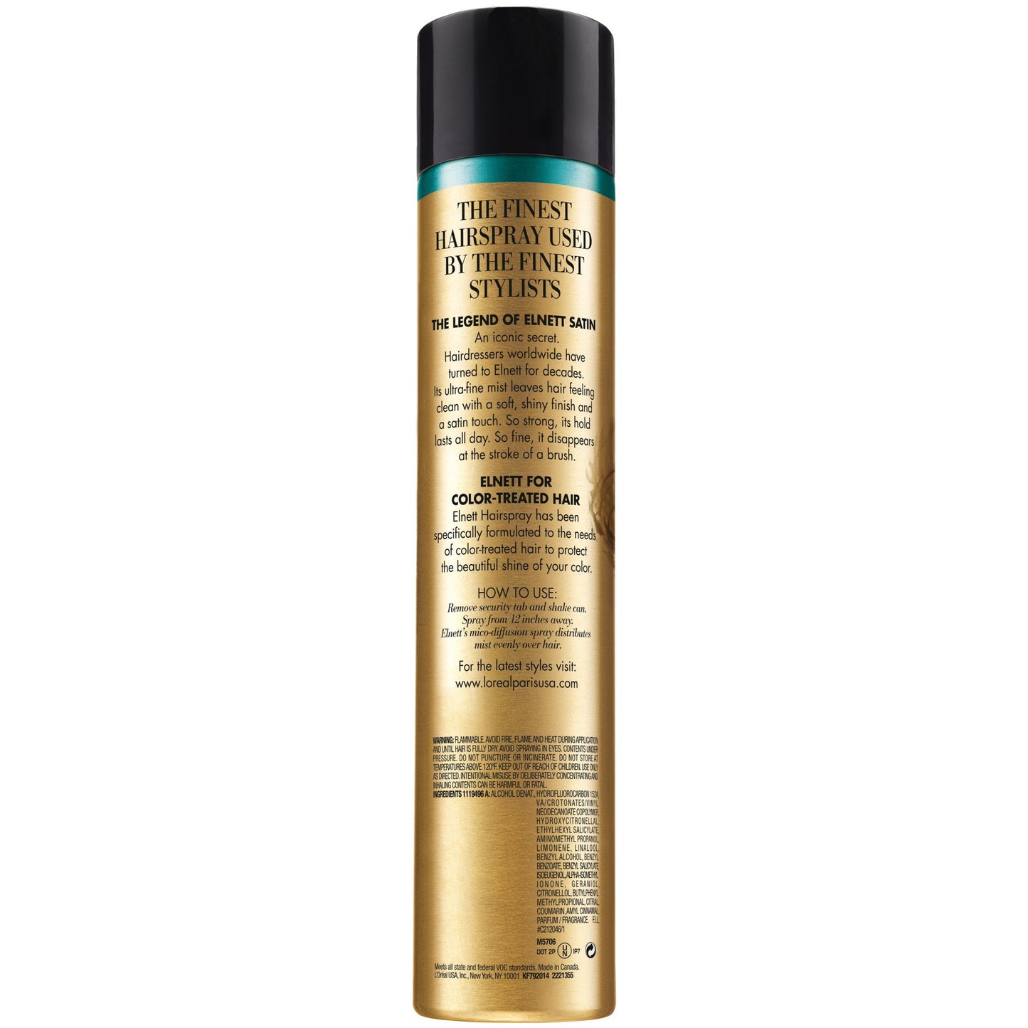 L'Oréal Paris Elnett Satin Extra Strong Hold, Light Hair Spray Unscented