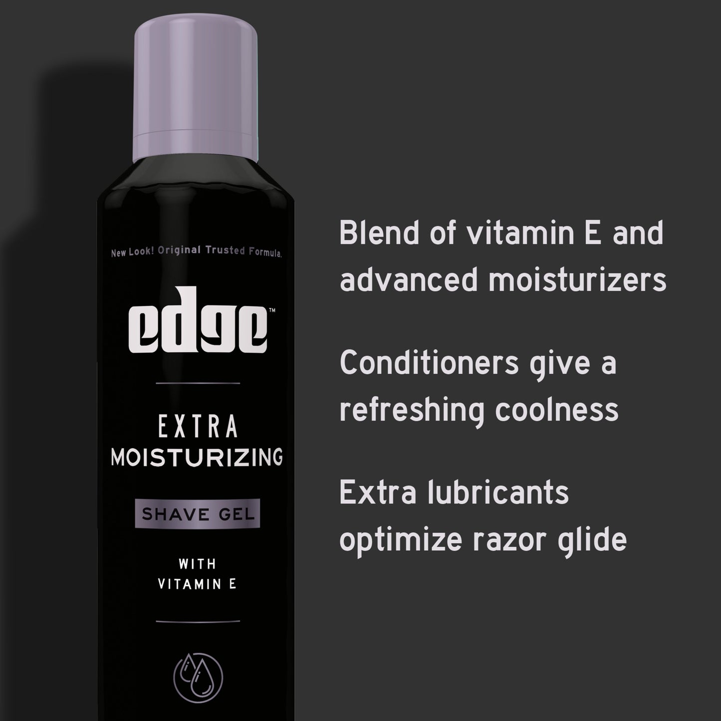 Edge Extra Moisturizing Shave Gel With Vitamin E, Twin Pack