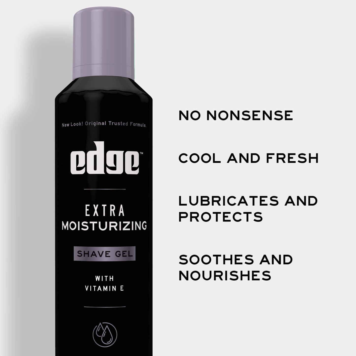 Edge Extra Moisturizing Shave Gel With Vitamin E, Twin Pack