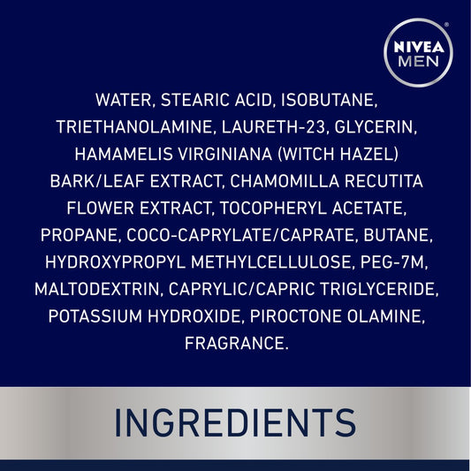 NIVEA Men Sensitive Shaving Foam 7 oz. Aerosol Can