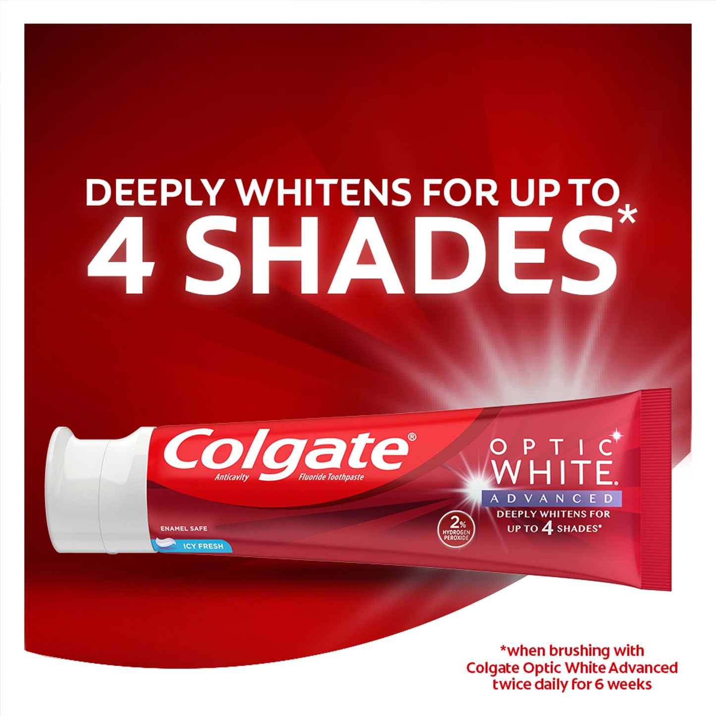 Colgate Optic White Advanced Anticavity Toothpaste - Icy Fresh