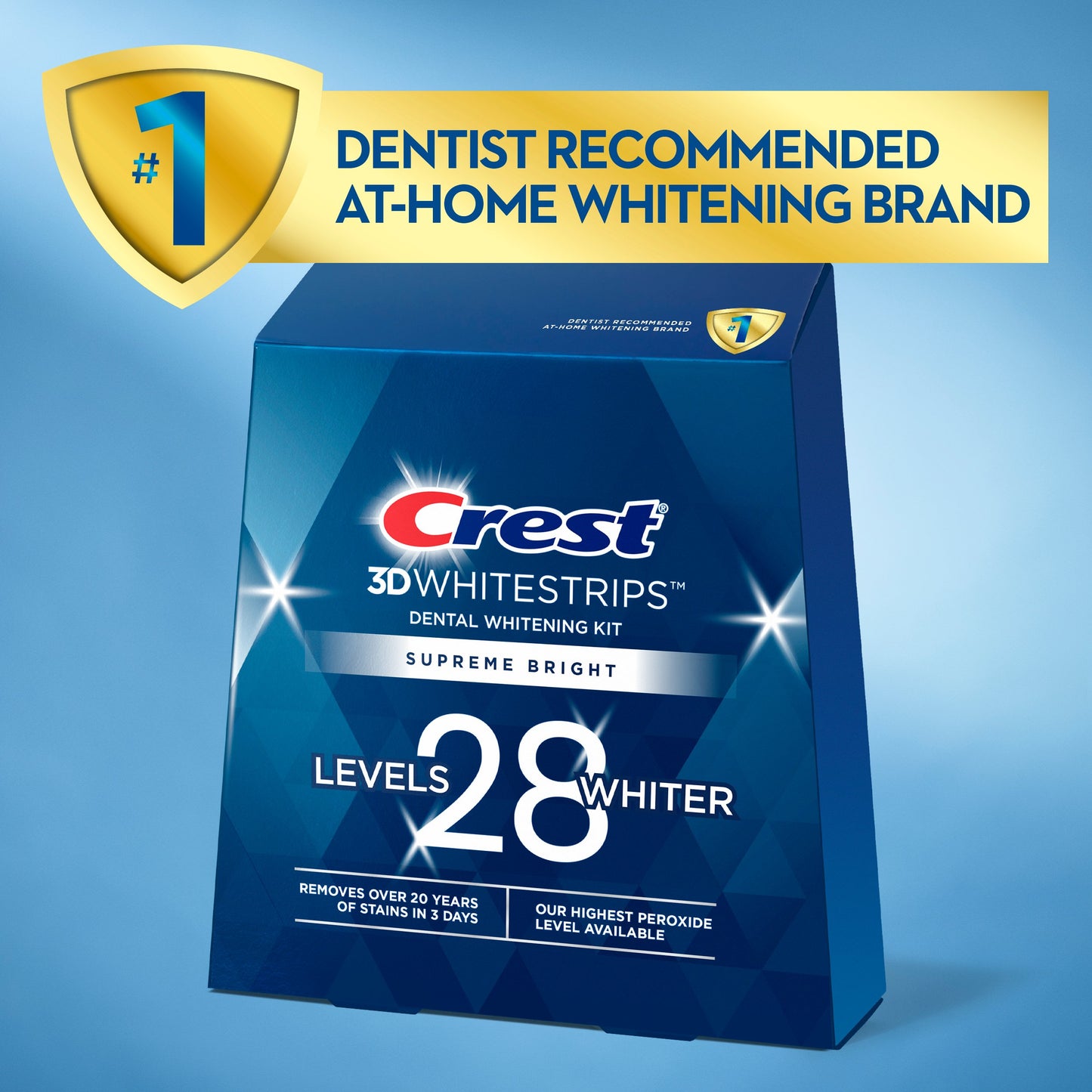 Crest 3D Whitestrips Supreme Bright Dental Whitening Kit