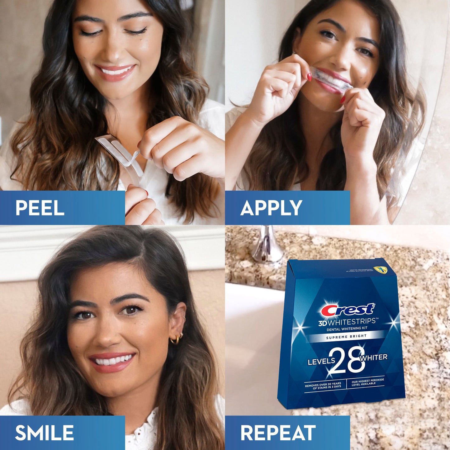 Crest 3D Whitestrips Supreme Bright Dental Whitening Kit