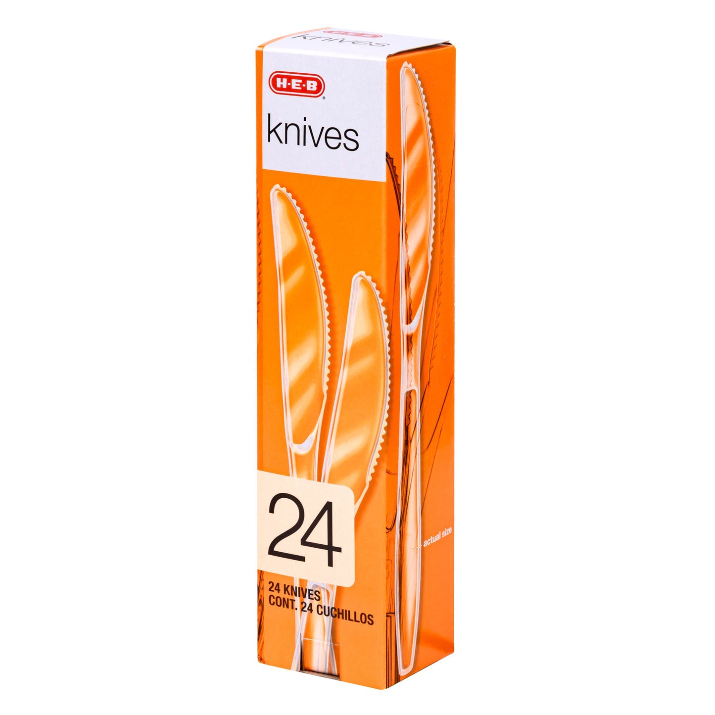 H-E-B Plastic Knives - Clear
