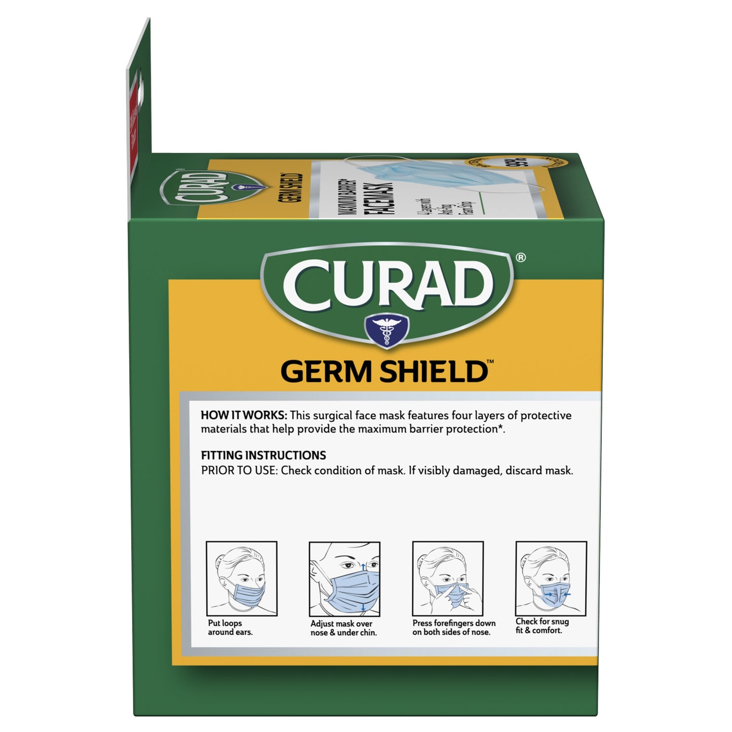 Curad Germ Shield Maximum Barrier Earloop Facemask