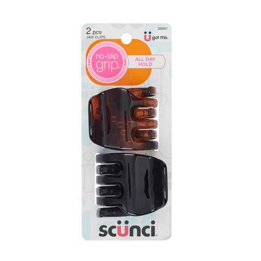Scunci No-Slip Grip All Day Hold Jaw Clips