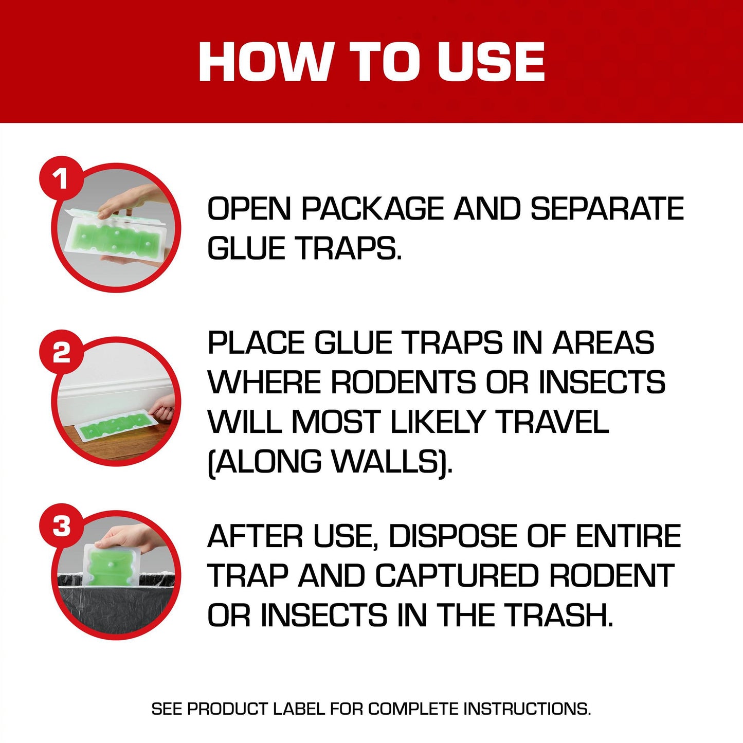 Tomcat Super Hold Rat Size Glue Traps