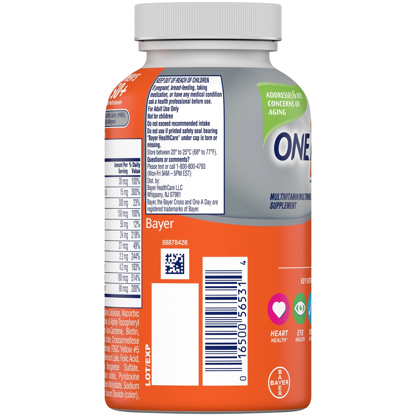 One A Day Women's Multivitamin/Multimineral Supplement 50+ Healthy Advantage Tablets