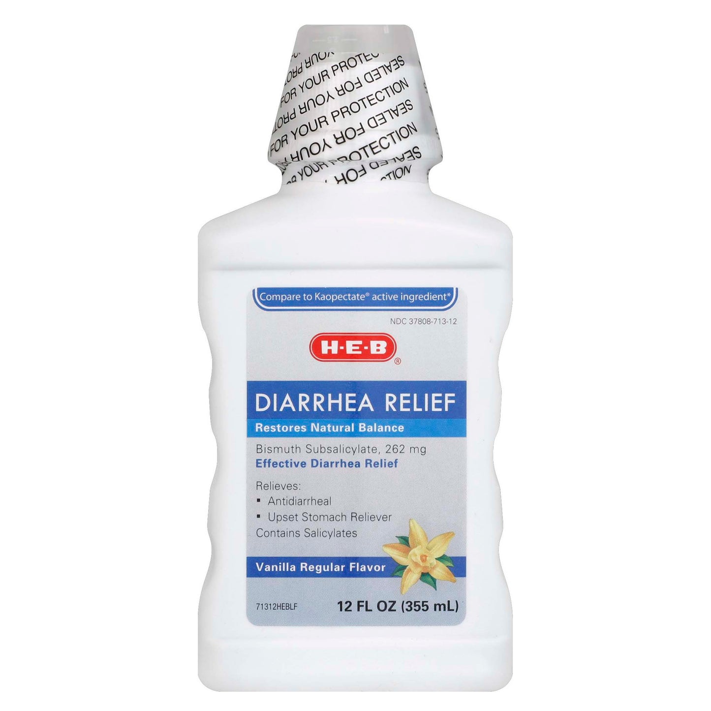 H-E-B Vanilla Regular Flavor Diarrhea Relief Liquid