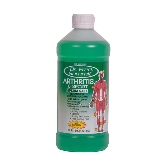 Dr. Fred Summit Sport & Arthritis Epsom Salt- Isopropyl Alcohol, Capsicum with Wintergreen