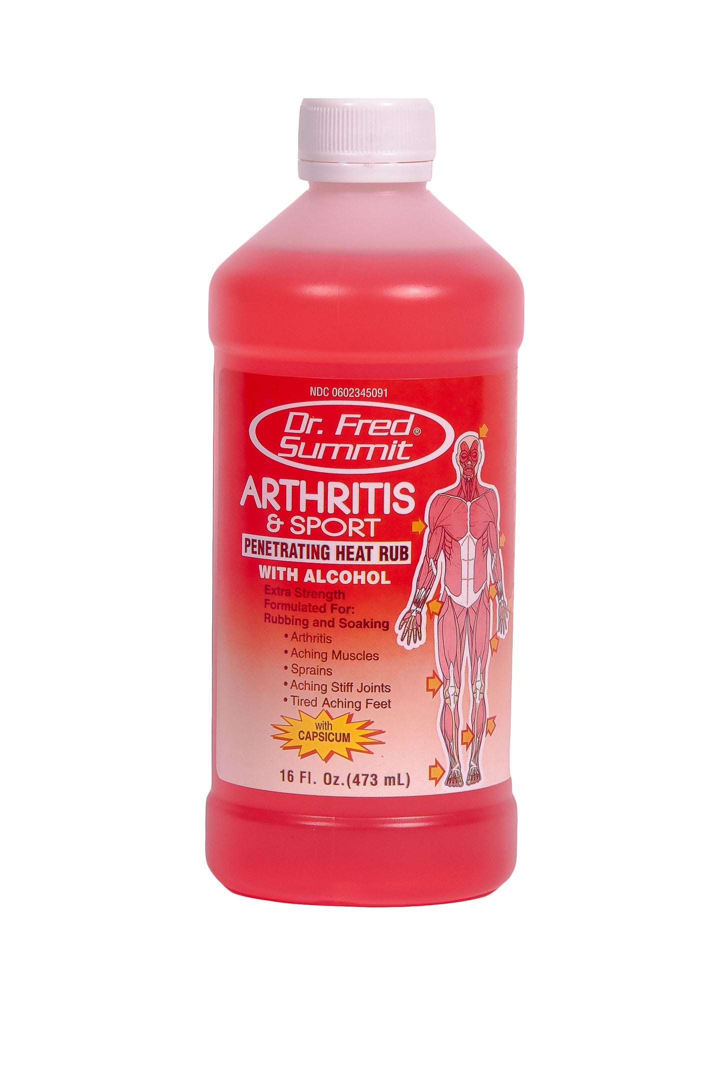Dr. Fred Summit Sport & Arthritis Penetrating Heat Rub with Isopropyl Alcohol, Epsom Salt & Capsicum