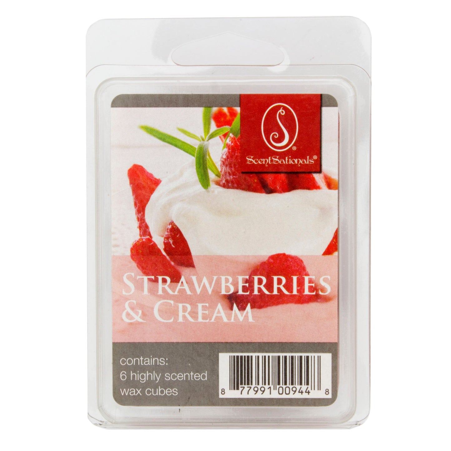 ScentSationals Strawberries & Cream Scented Wax Melt Cubes