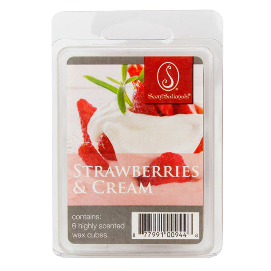 ScentSationals Strawberries & Cream Scented Wax Melt Cubes