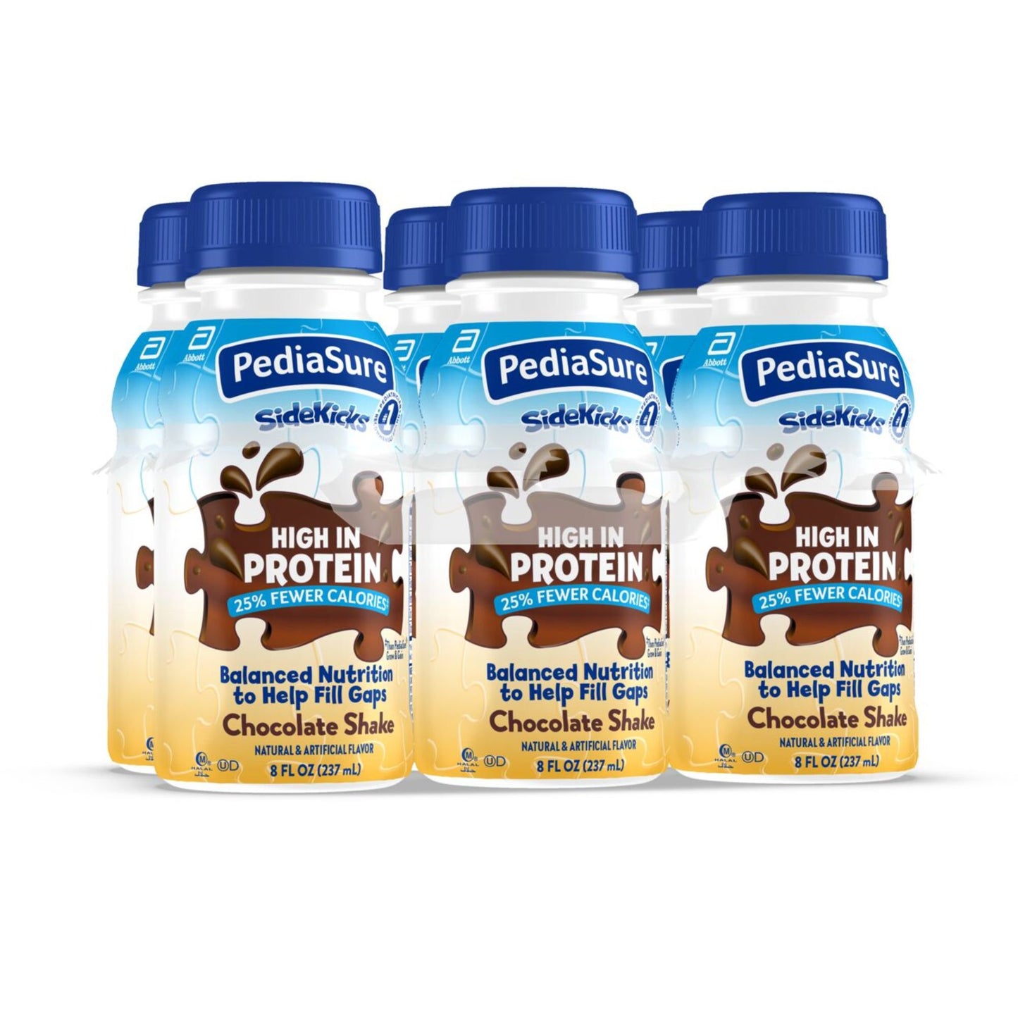 PediaSure SideKicks 10g Protein Nutrtional Shake for Kids - Chocolate, 8 oz Bottles