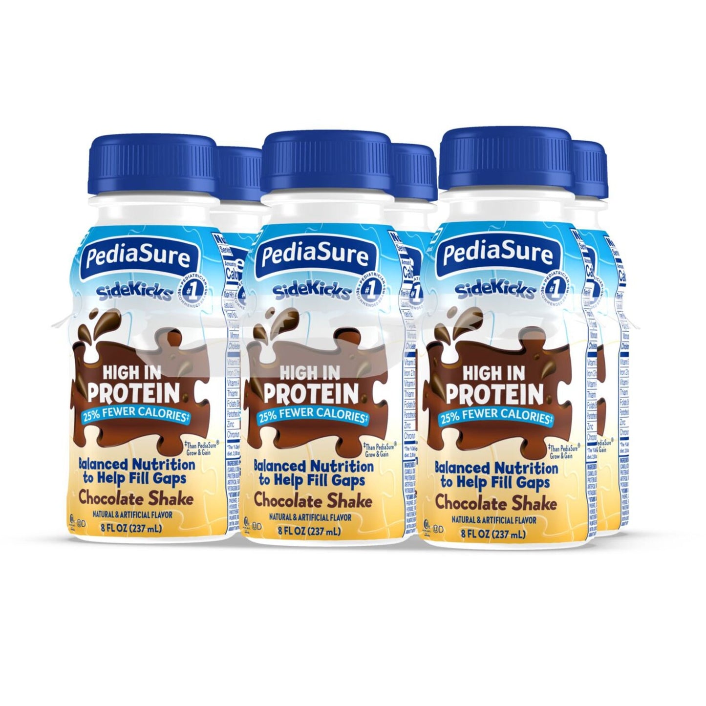PediaSure SideKicks 10g Protein Nutrtional Shake for Kids - Chocolate, 8 oz Bottles