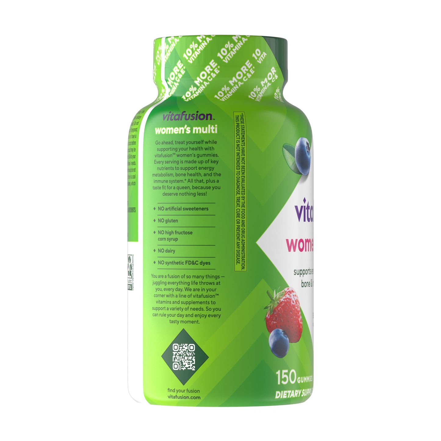 Vitafusion Women's Daily Multivitamin Formula Gummy Vitamins Mixed Berries