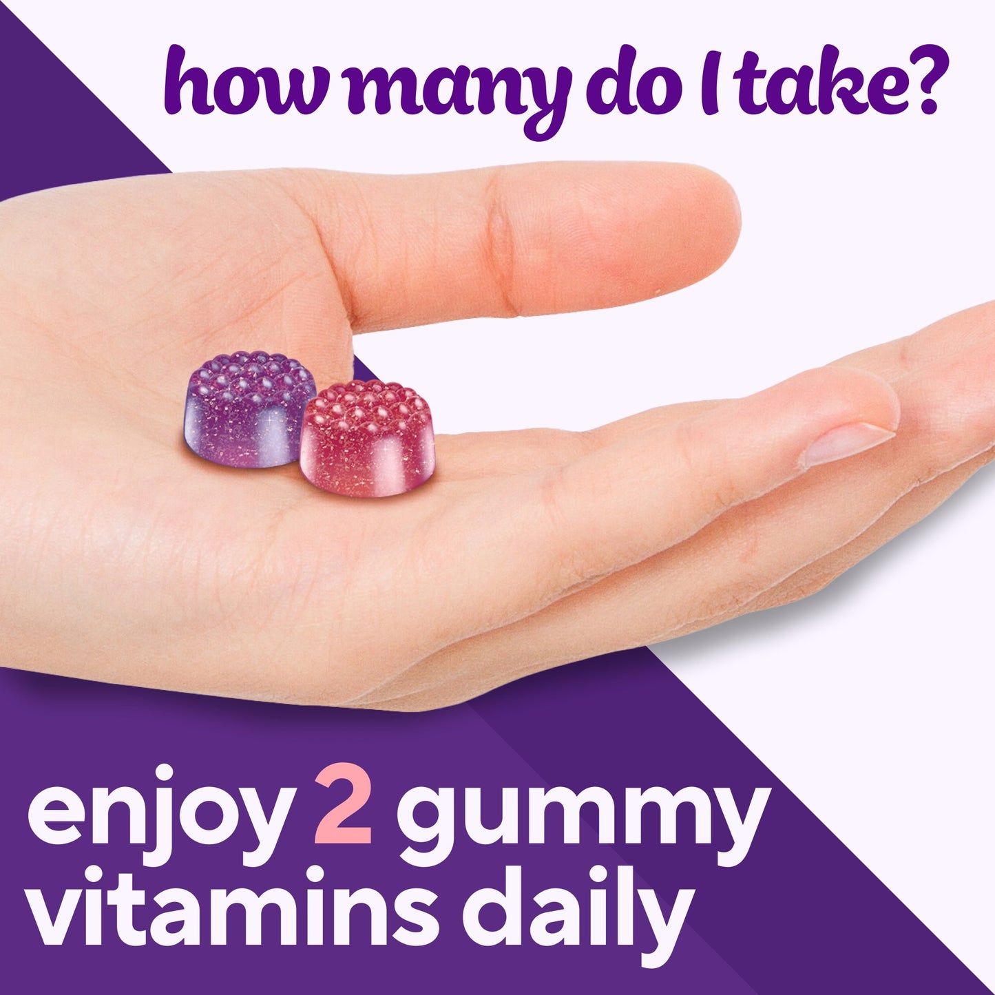 Vitafusion Women's Daily Multivitamin Formula Gummy Vitamins Mixed Berries