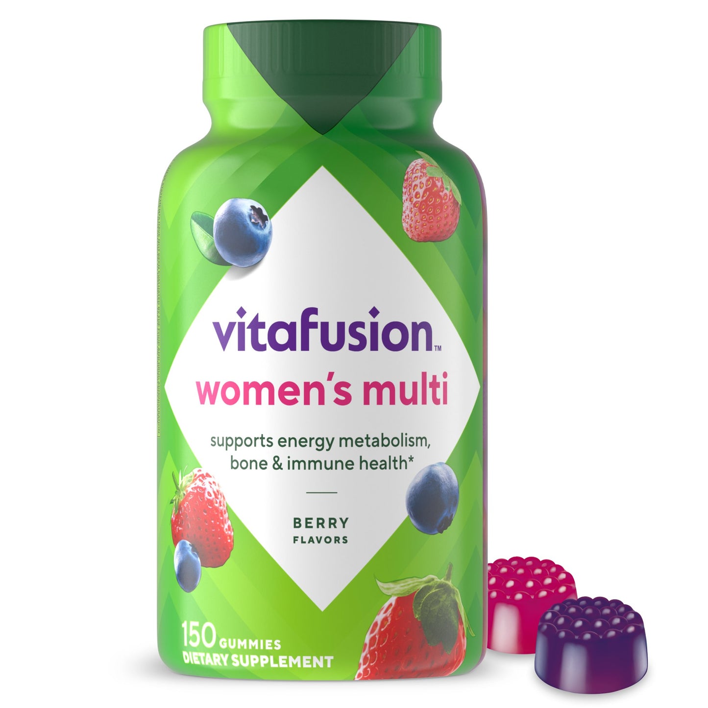 Vitafusion Women's Daily Multivitamin Formula Gummy Vitamins Mixed Berries