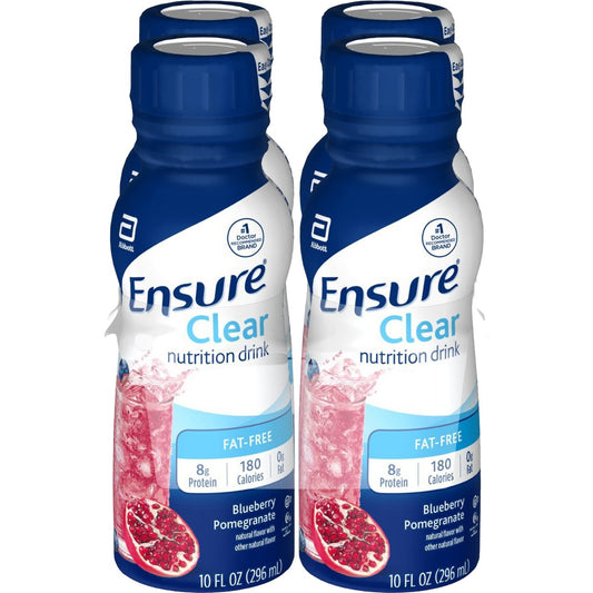 Ensure 8g Protein Clear Nutrition Drink - Blueberry Pomegranate, 4 pk