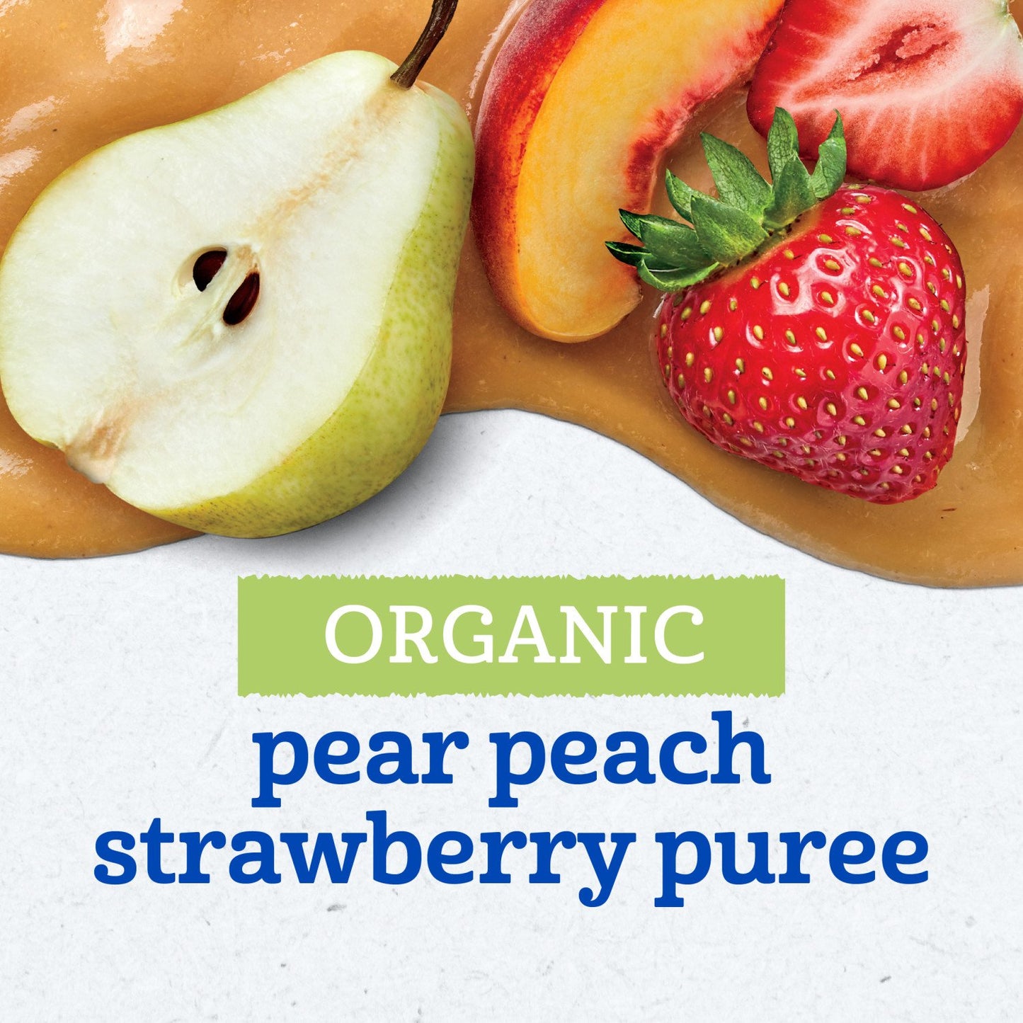 Gerber Organic for Baby Food Pouch - Pear Peach & Strawberry