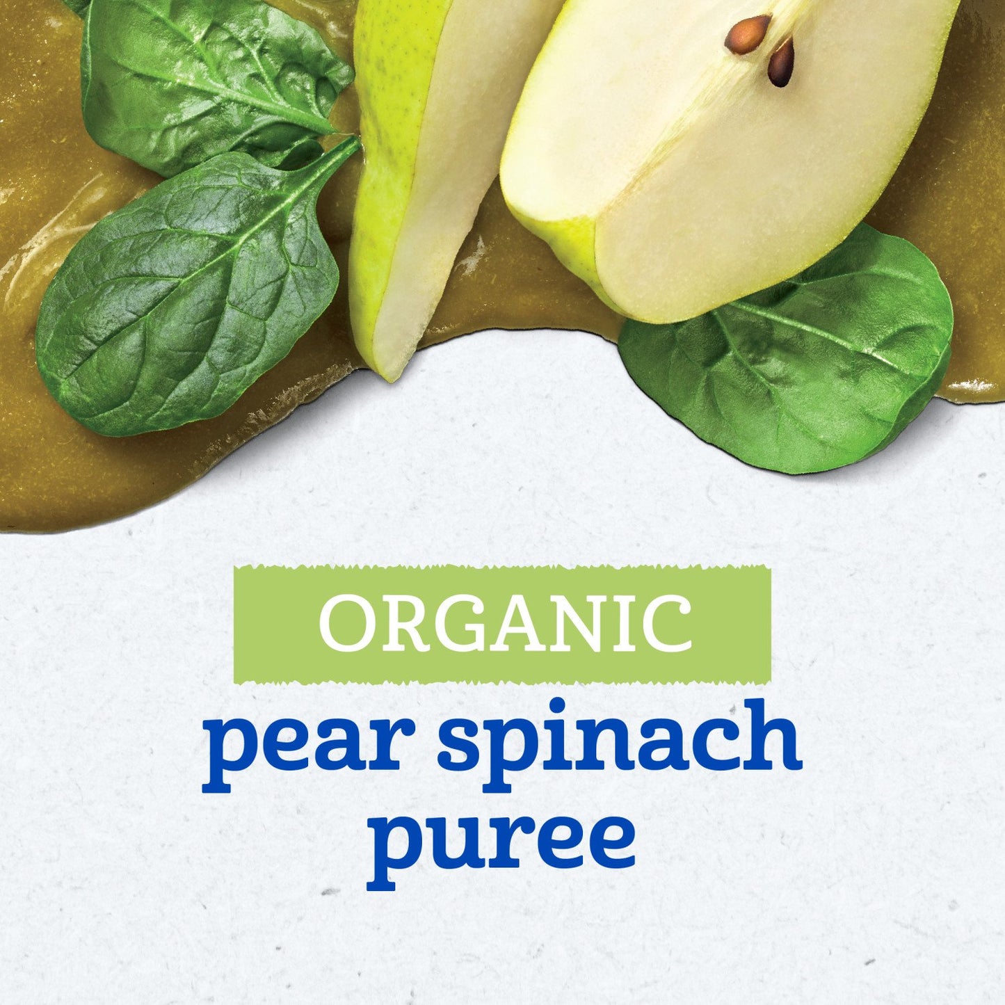 Gerber Stage 2 Baby Food Pouch - Organic Pear Spinach Puree