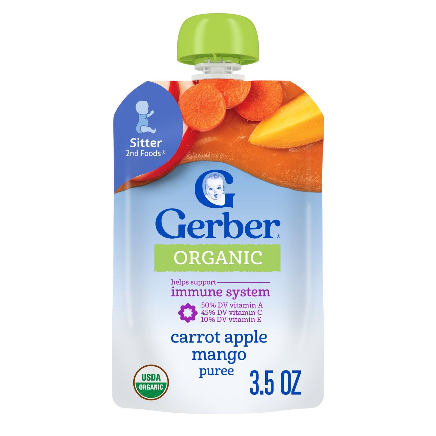 Gerber Organic for Baby Wonderfoods Pouch - Carrot Apple & Mango