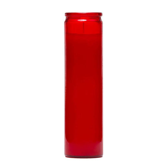Reed Candle Clear Glass Candle - Red