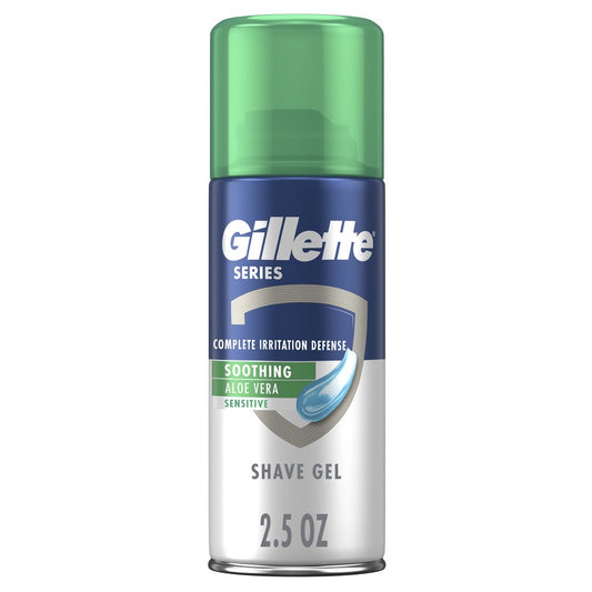 Gillette Travel Size Sensitive Skin Shave Gel with Aloe