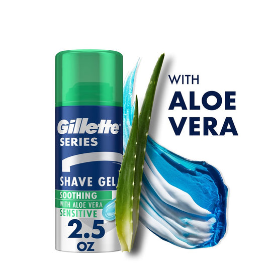 Gillette Travel Size Sensitive Skin Shave Gel with Aloe