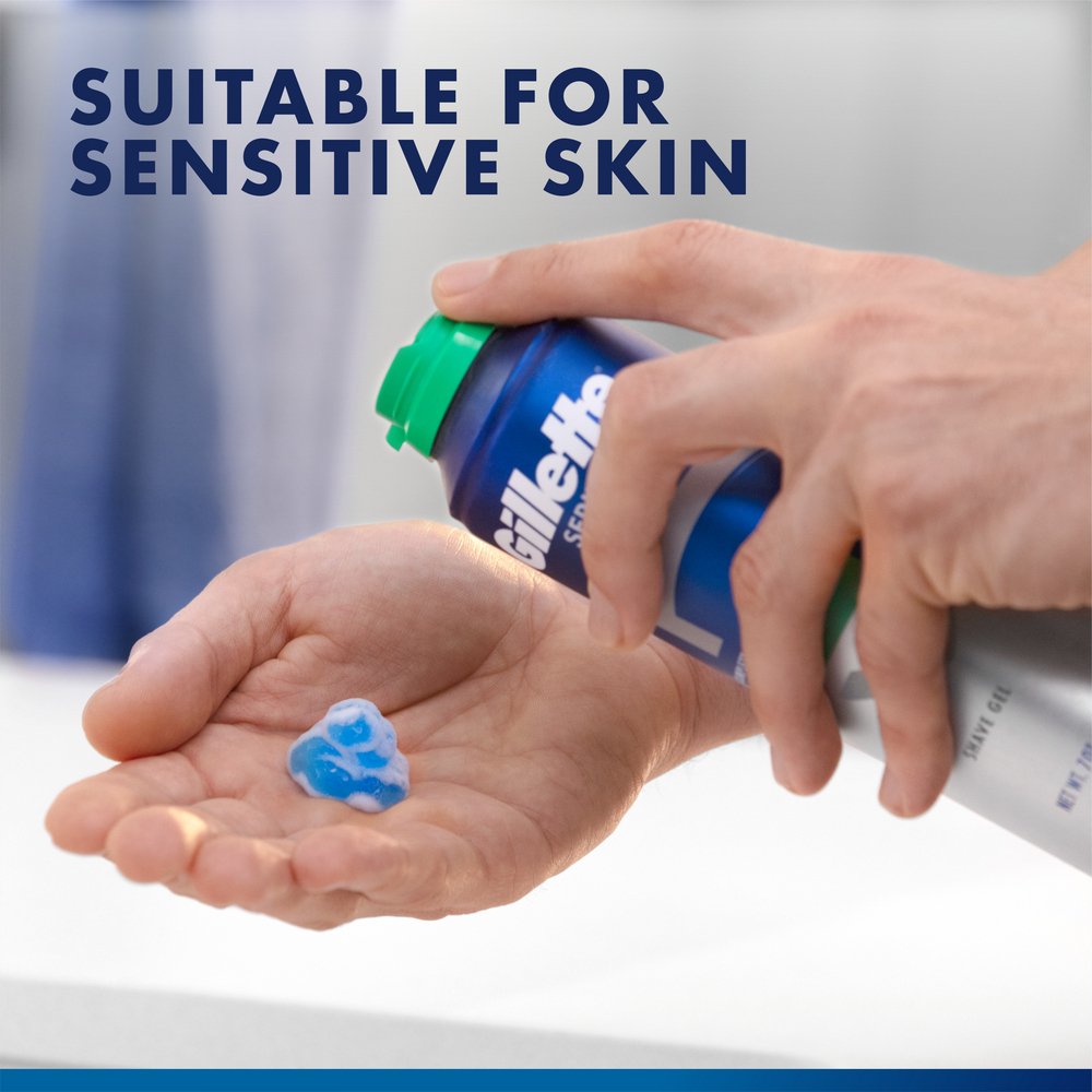 Gillette Travel Size Sensitive Skin Shave Gel with Aloe
