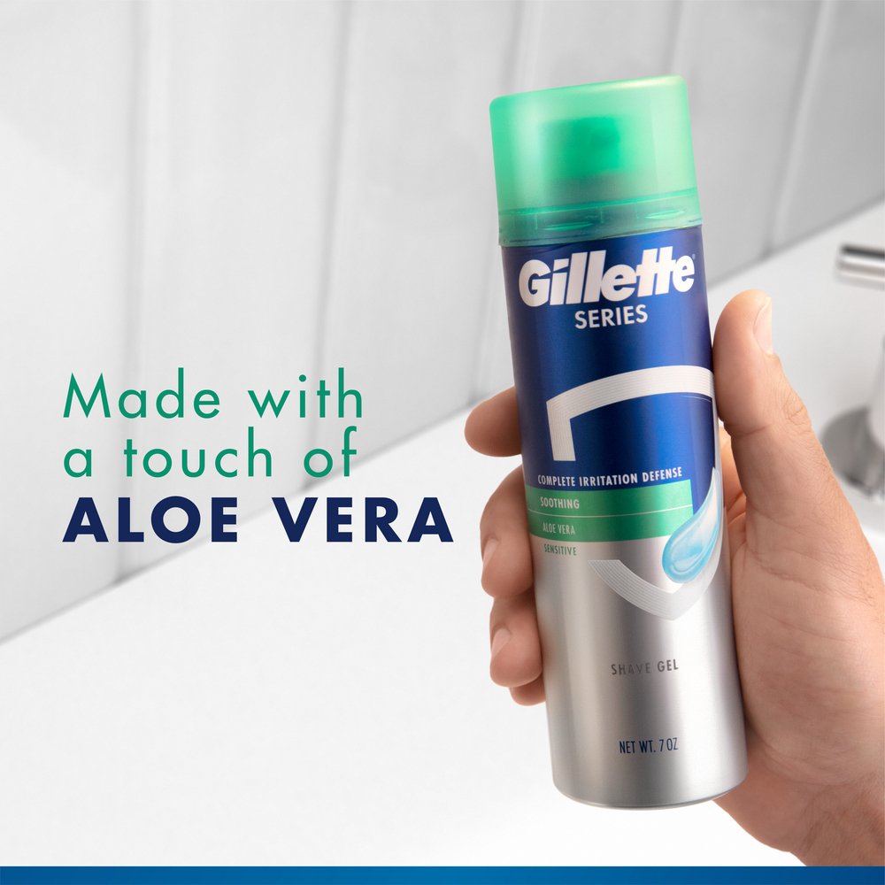 Gillette Travel Size Sensitive Skin Shave Gel with Aloe